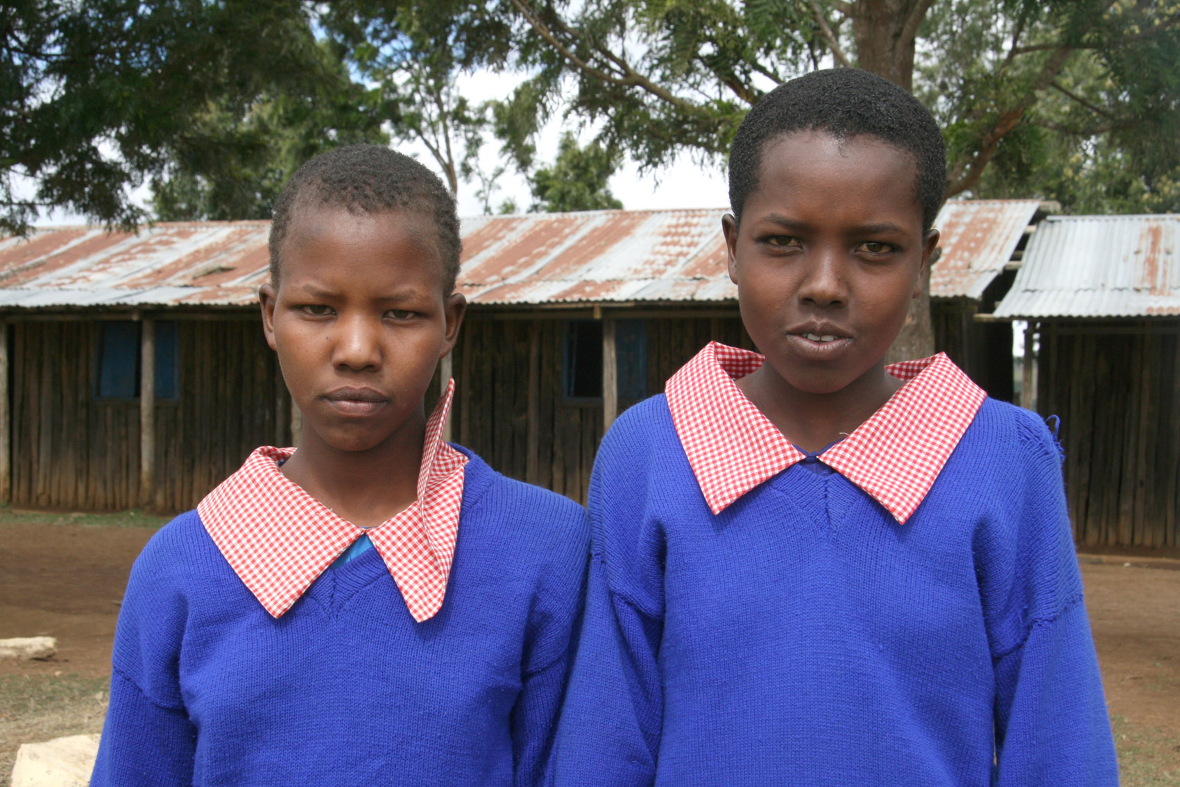 Classmates, Nabik Kekichorumongi and Kelly Lanyasunya of Lesidai Primary School have changed schools severally due to insecurity