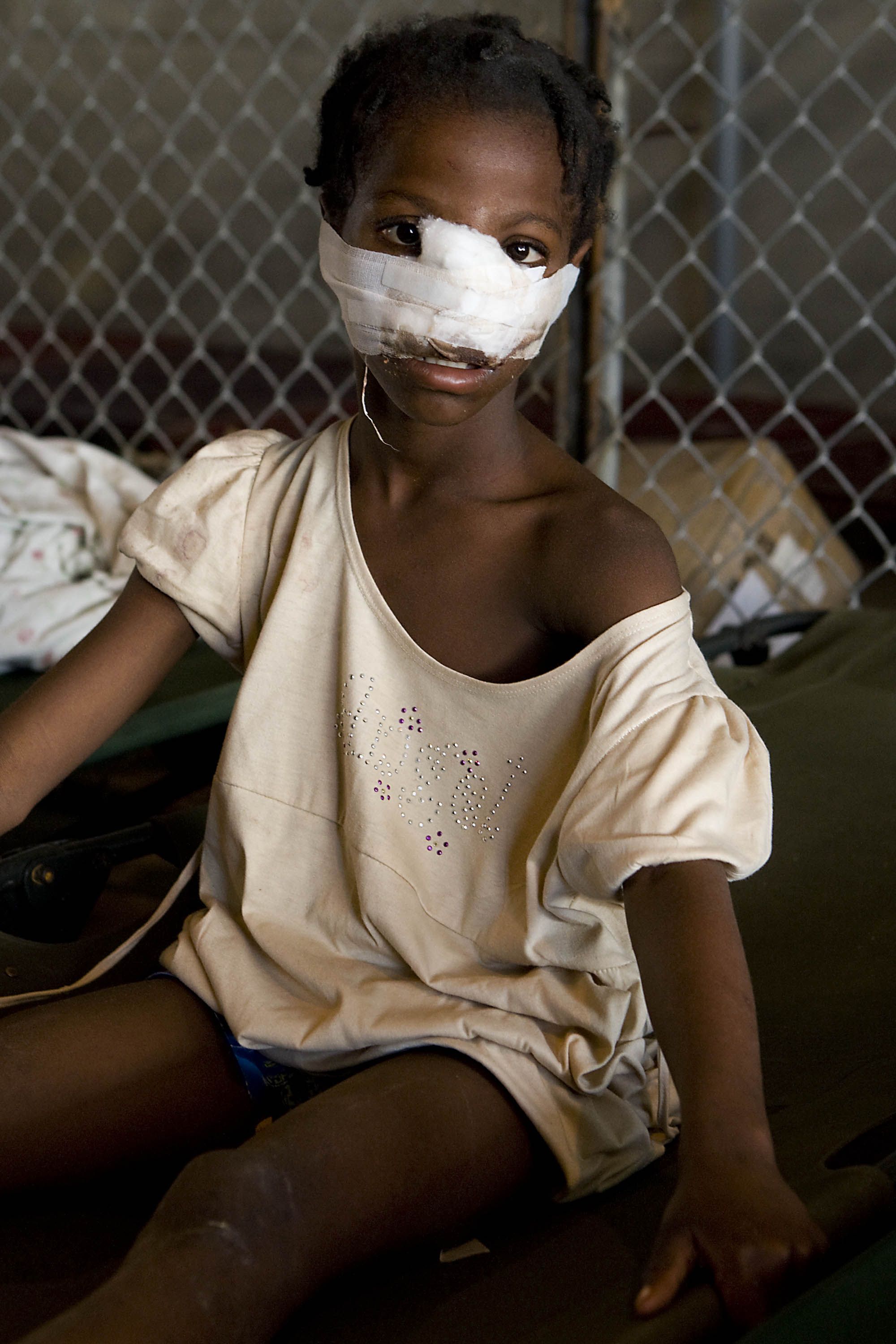 Girl survivor of Haiti January 2010 quake