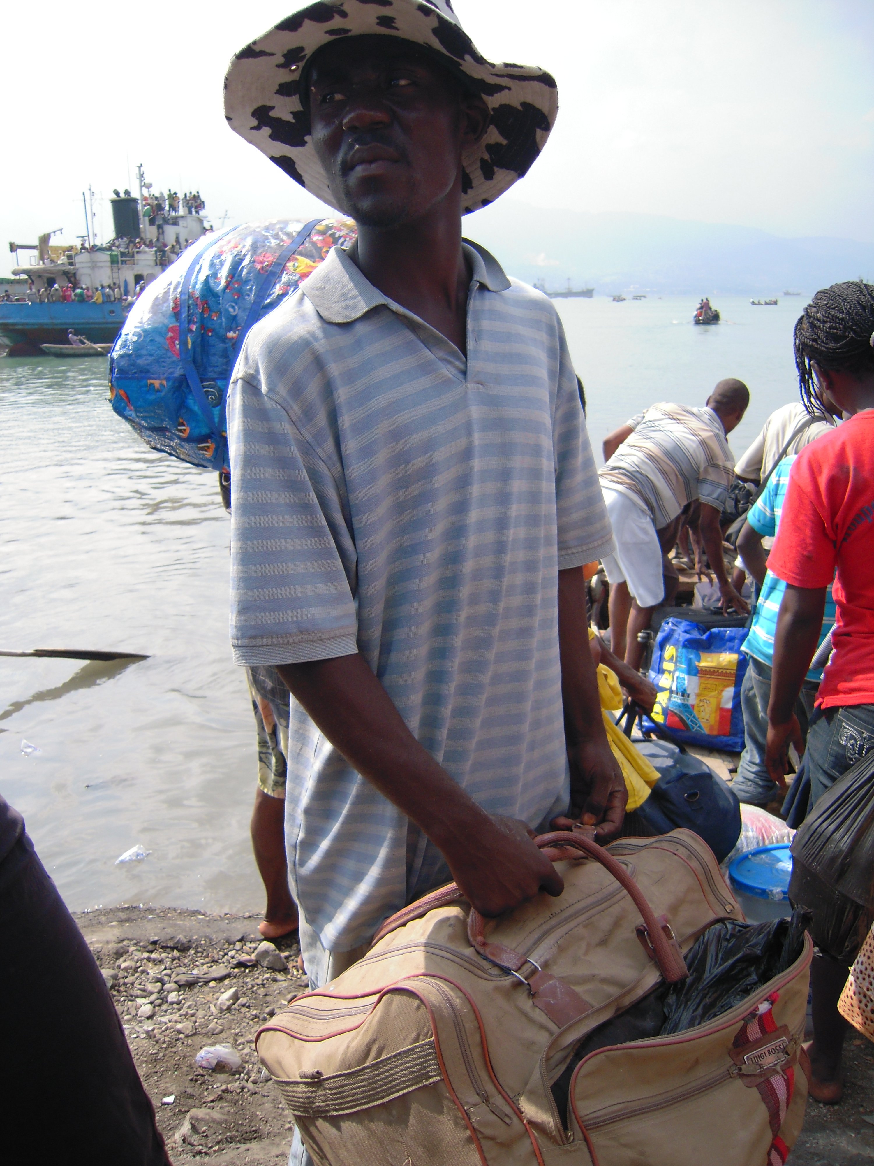 Port Jeremie, one of Haiti's several ports from where thousands of Haitians are waiting to board boats to travel to different parts of Haiti 