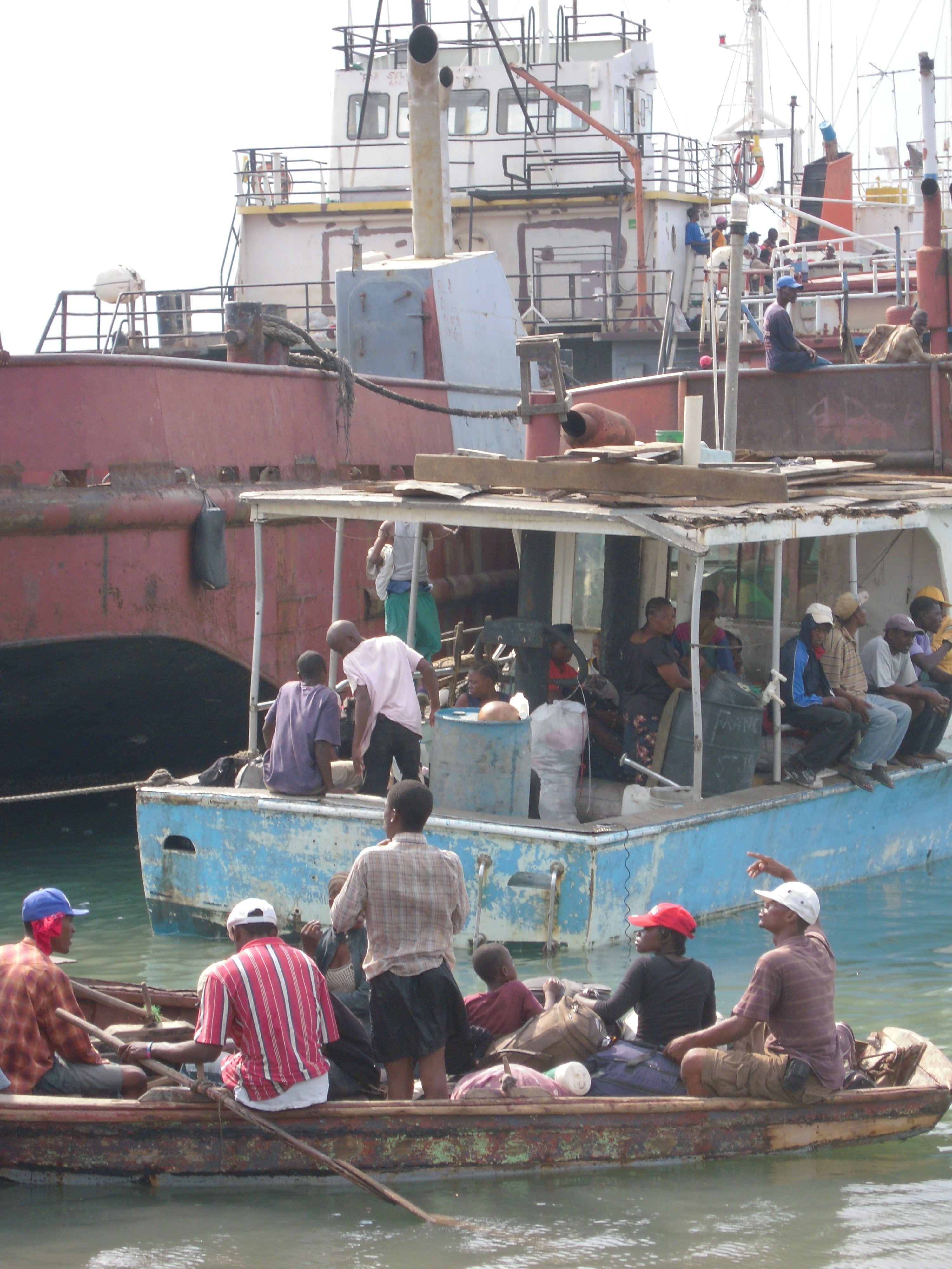 Port Jeremie, one of Haiti's several ports from where thousands of Haitians are waiting to board boats to travel to different parts of Haiti 