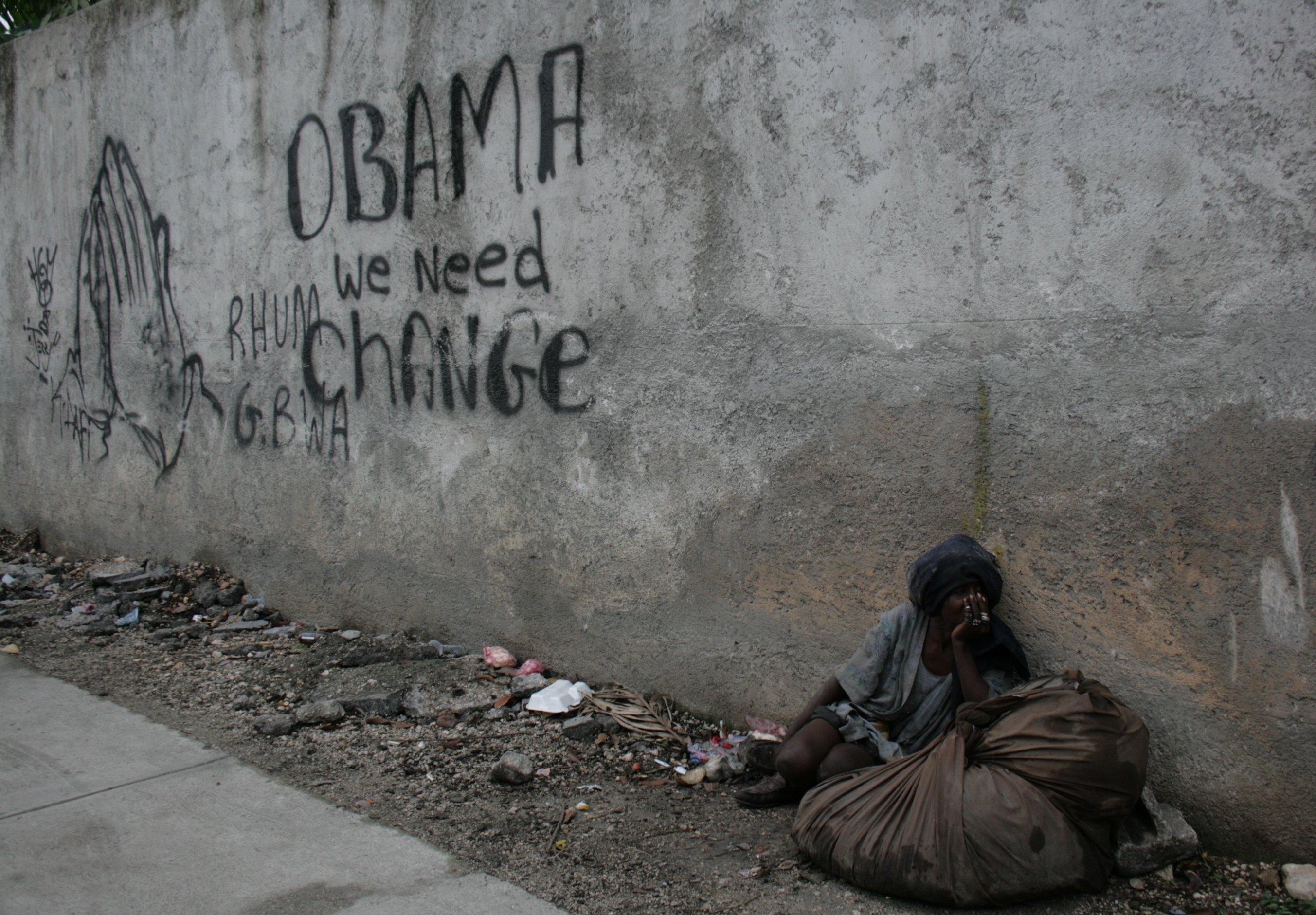 A woman in the Haitian capital Port-au-Prince. March 2010