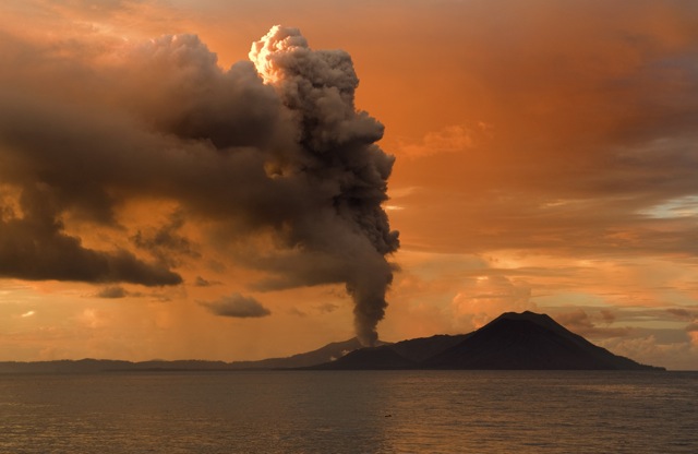 Tuvurvur volcano - part of Rabaul Caldera -- Papua New Guinea