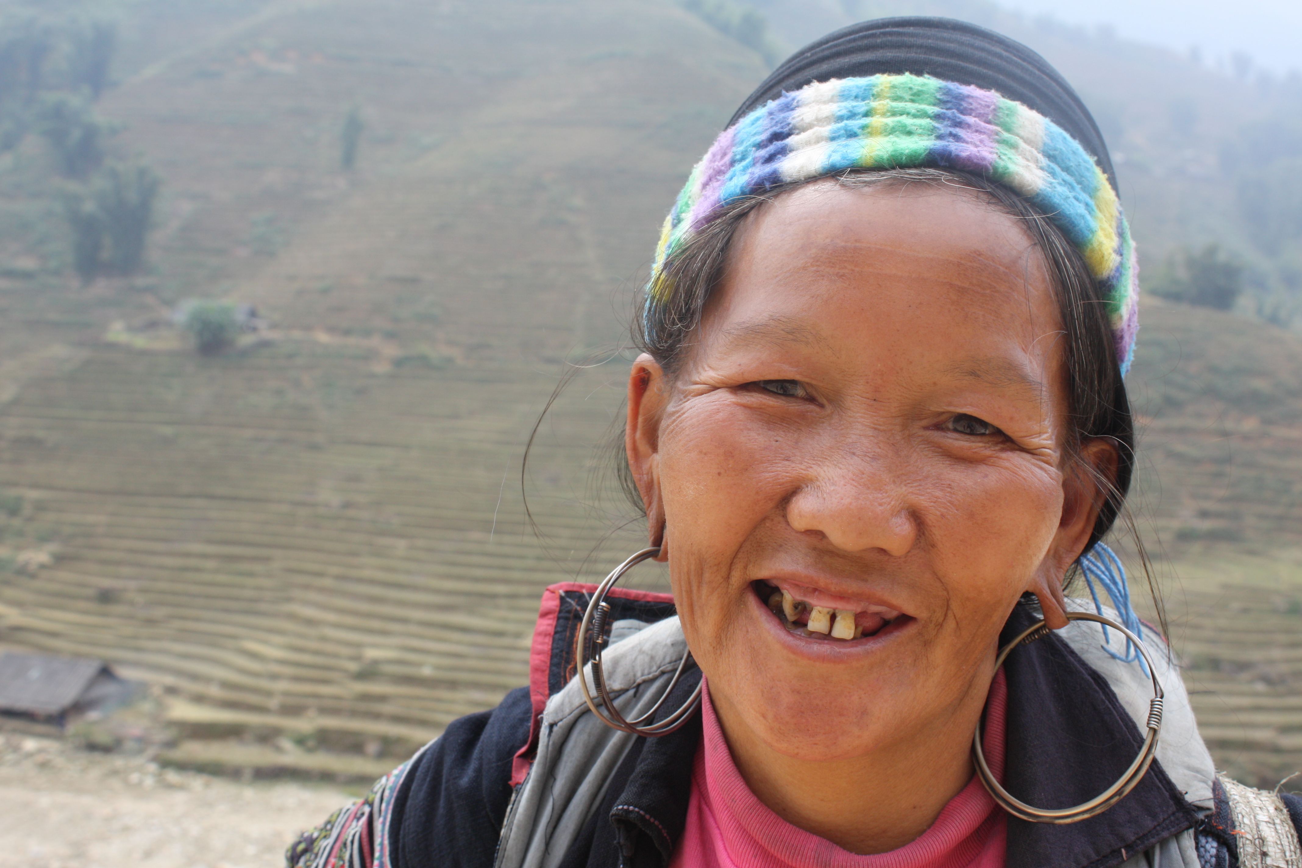 A Black H'mong woman outside Sapa, northern Vietnam