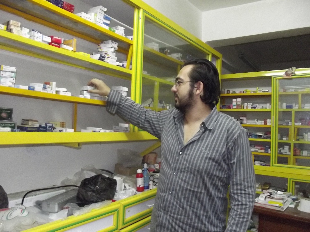 Alaa Mohamed, a pharmacist in Cairo's middle class Dar Al Salam District, says locally-made drugs are hard to come by