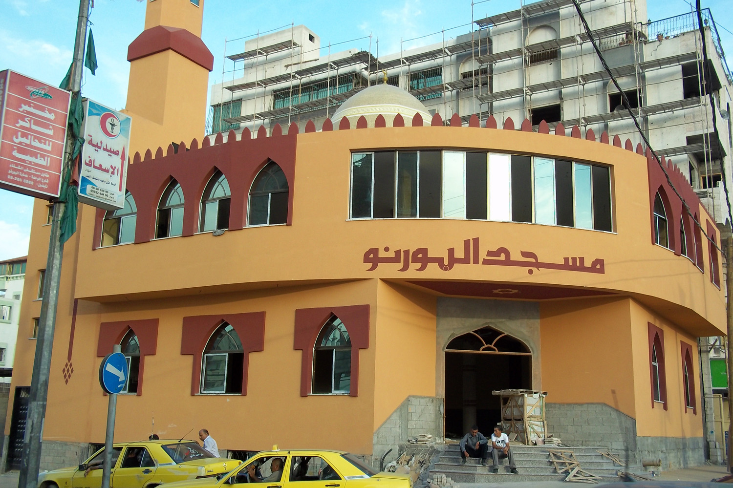 The reconstructed Borno mosque in Gaza City. When it opens, the mosque will be able to accommodate 1,000 worshippers - 800 more than the original one