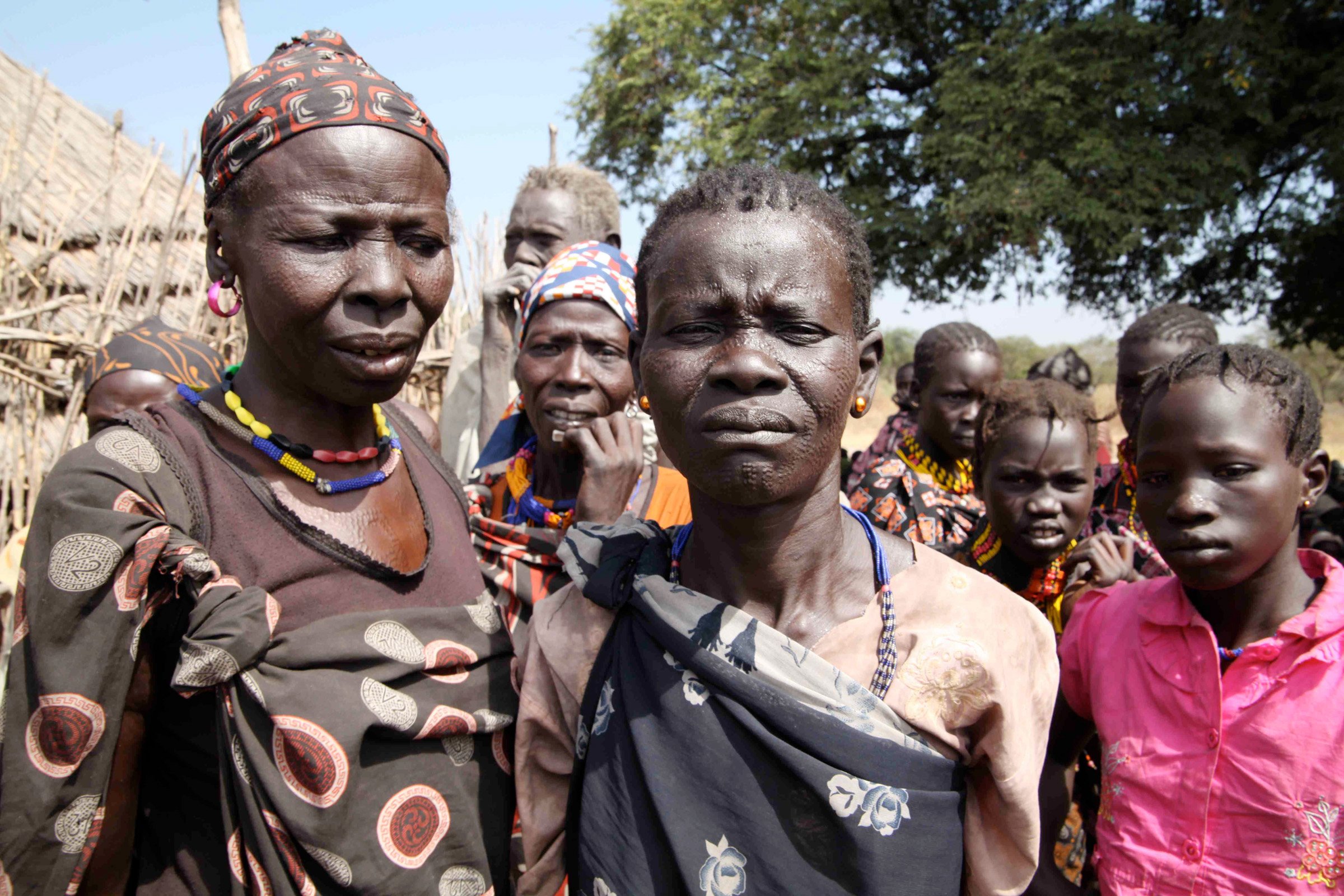 Displaced people in Gumuruk, 40km from Pibor town (Jan 2012)