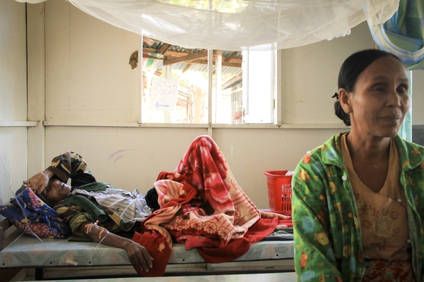 It’s 55-year-old Kyu Kyu* recently moved to Yangon to look after her
33-year-old son, a trishaw driver, who has full-blown AIDS and is
co-infected with TB. There is nowhere in their hometown that he can
access the treatment he needs. "He walked yeste