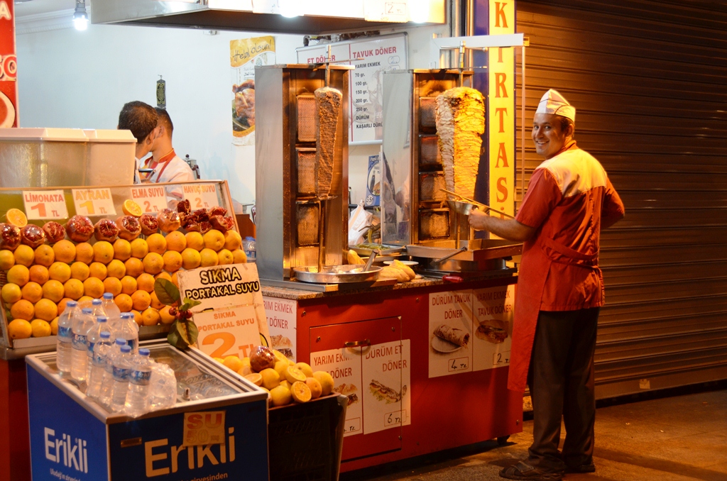 Syria and the regional food chain A doner stand in the Turkish economic capital, Istanbul