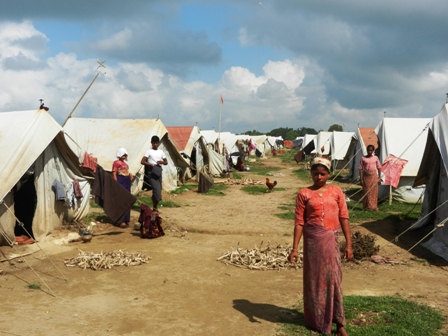 More than 100,000 Rohingya were displaced in western Rakhine State following communal violence in June and October 2012