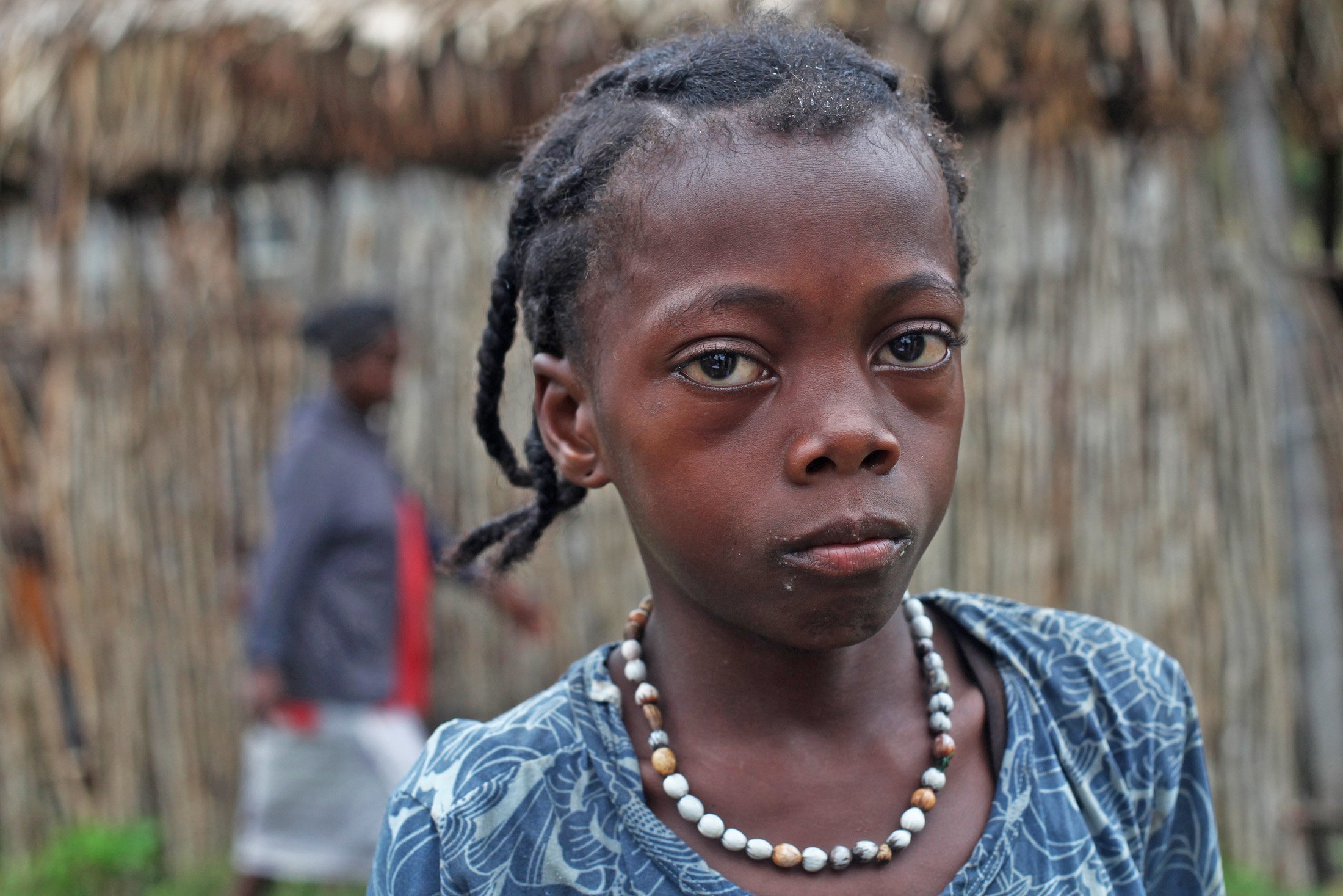 Elna Vavisoa, 10, from the village of Andranovato on Madagascar’s south coast is one of 215,000 children in the region who receive school lunches through the World Food Programme