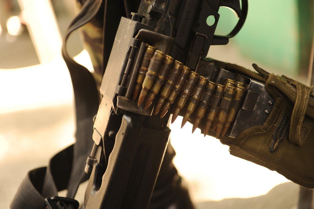 An Israeli manufactured light machine gun in use with the Bangsamoro Islamic Armed Forces (BIAF), the armed wing of the Moro Islamic Liberation Front (MILF)