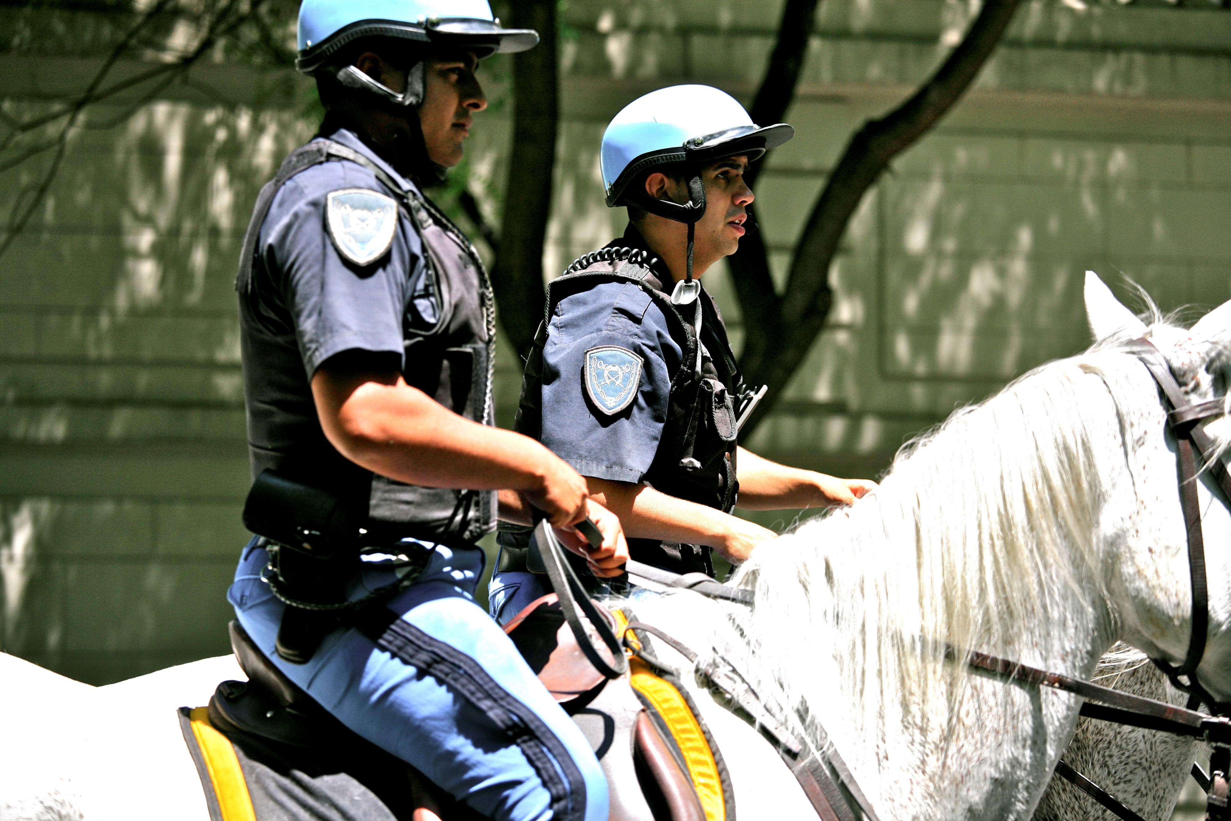 Police patrol in Buenos Aires, Argentina