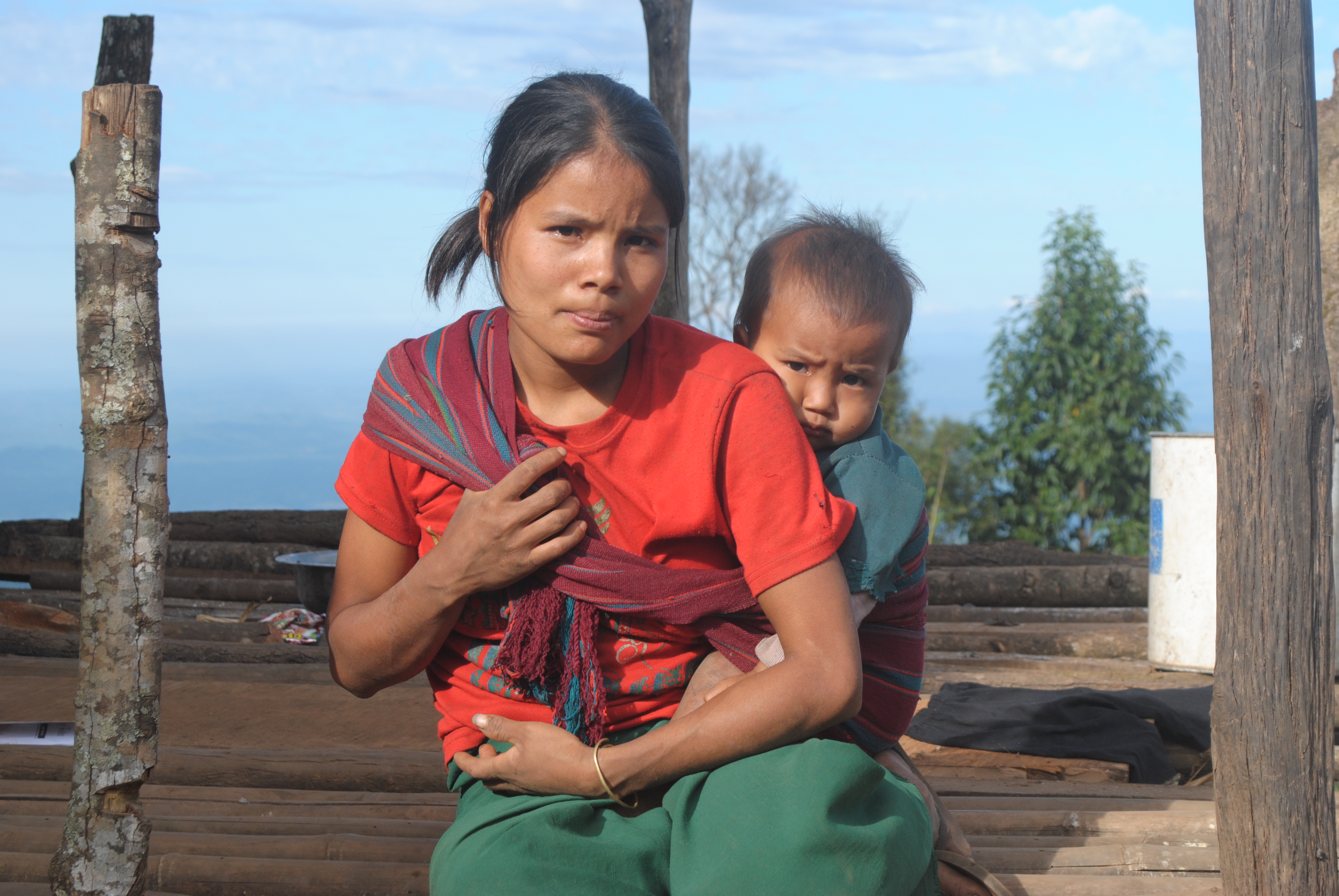 Shing Ha Ling, 21, from Myanmar's Chin State who struggles in poverty to provide for her family