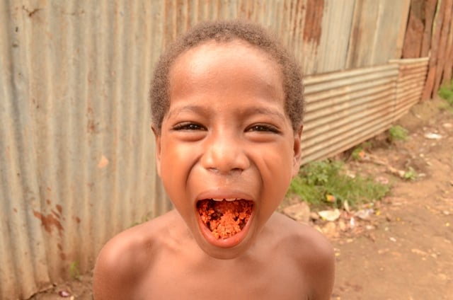 buai at the market, buai is the legal drug of choice in PNG…