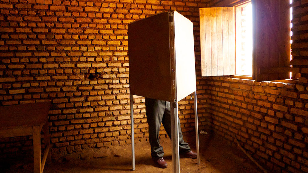 Voter in Burundi. July 23, 2010