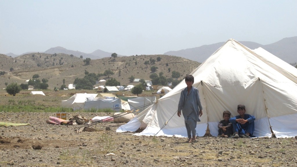 Around 3,000 Pakistani families have fled a military offensive in North Waziristan for Gulan camp across the border in Afghanistan's Khost Province.