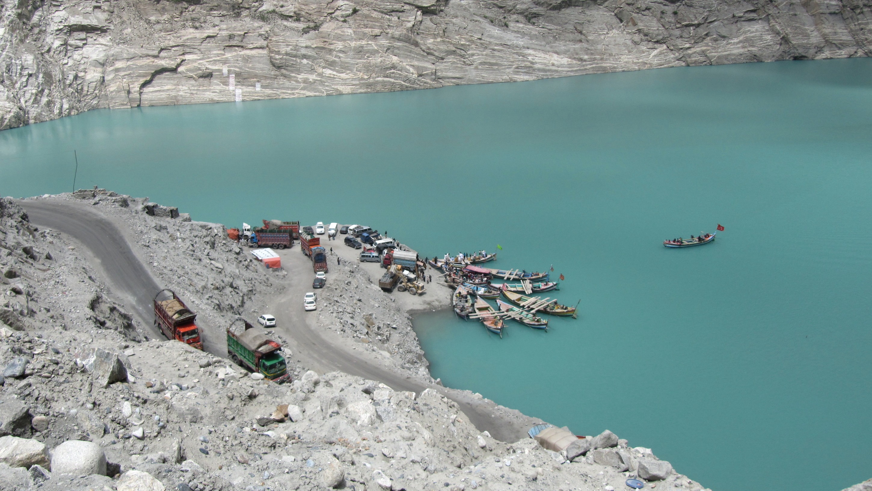 The village of Attabad was among a number destroyed in 2010 by a landslide that left behind the 21-kilometer Attabad Lake. Four years later the IDPs are still awaiting rehousing.