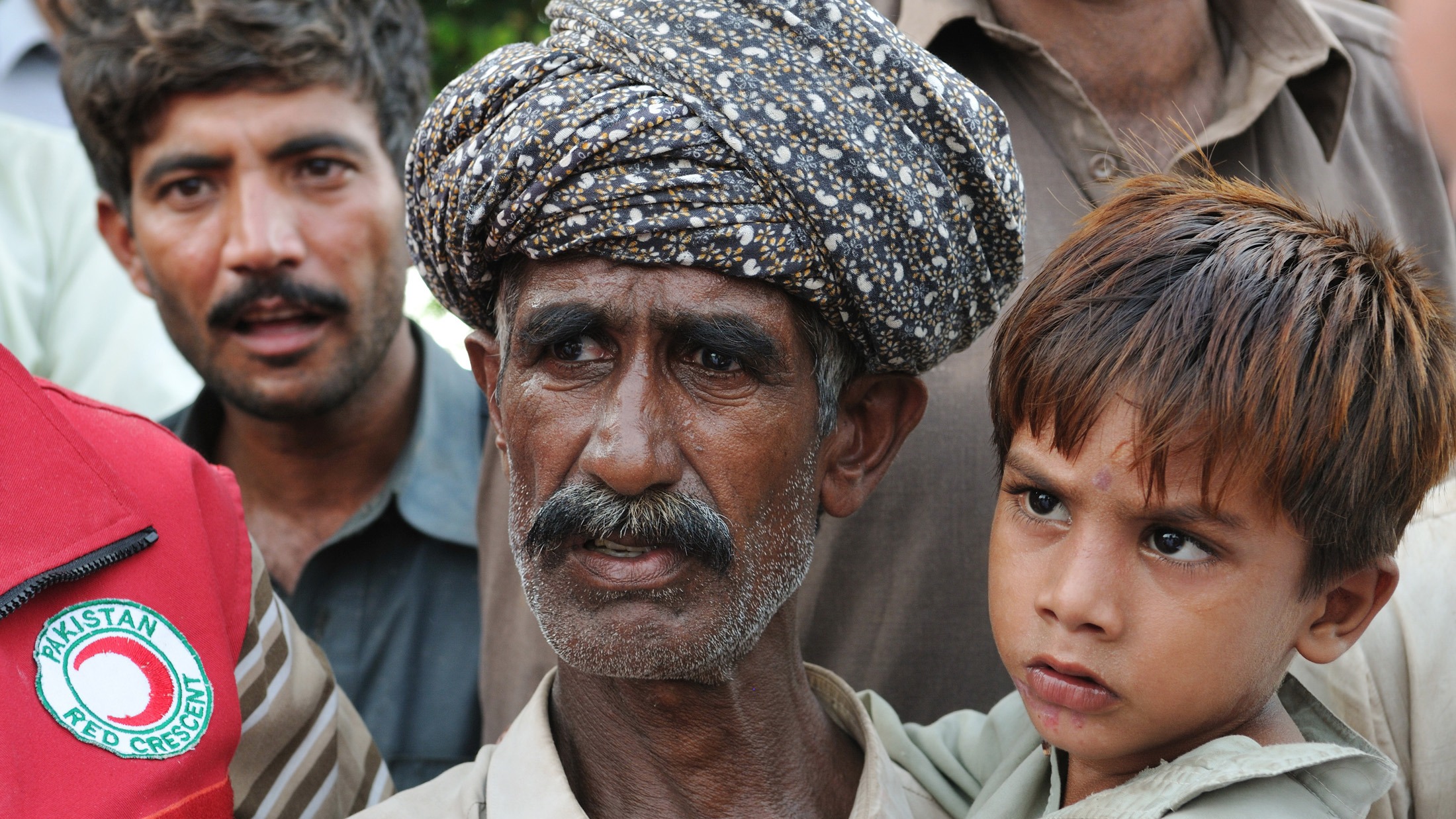 Bashir Ahmed has lost everything as the waters engulfed the village of Jindyana, Jhang District, Sept 2014