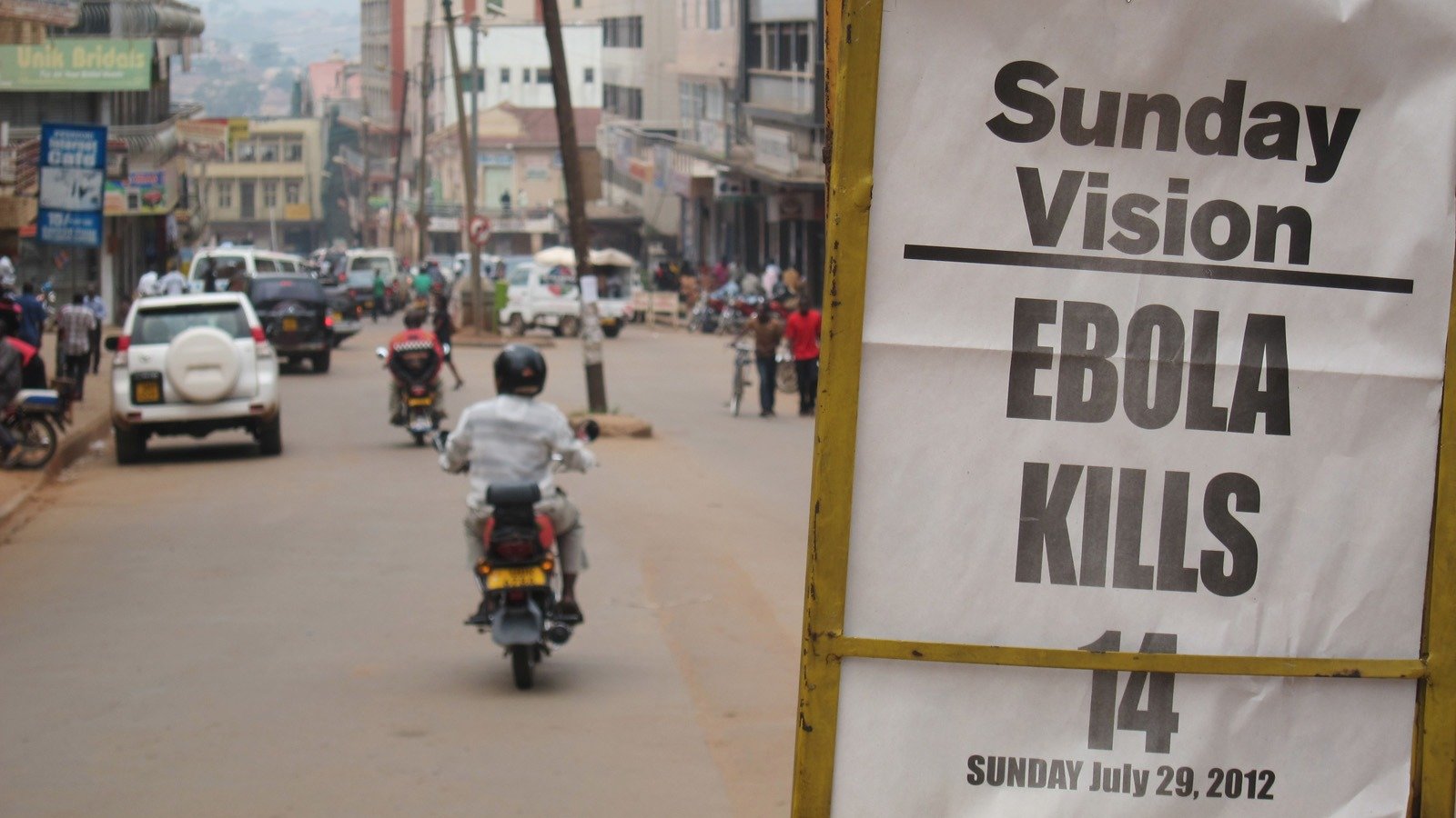 The headline of the Sunday paper in the nations capital highlights the nationwide concern of the outbreak. (file photo)