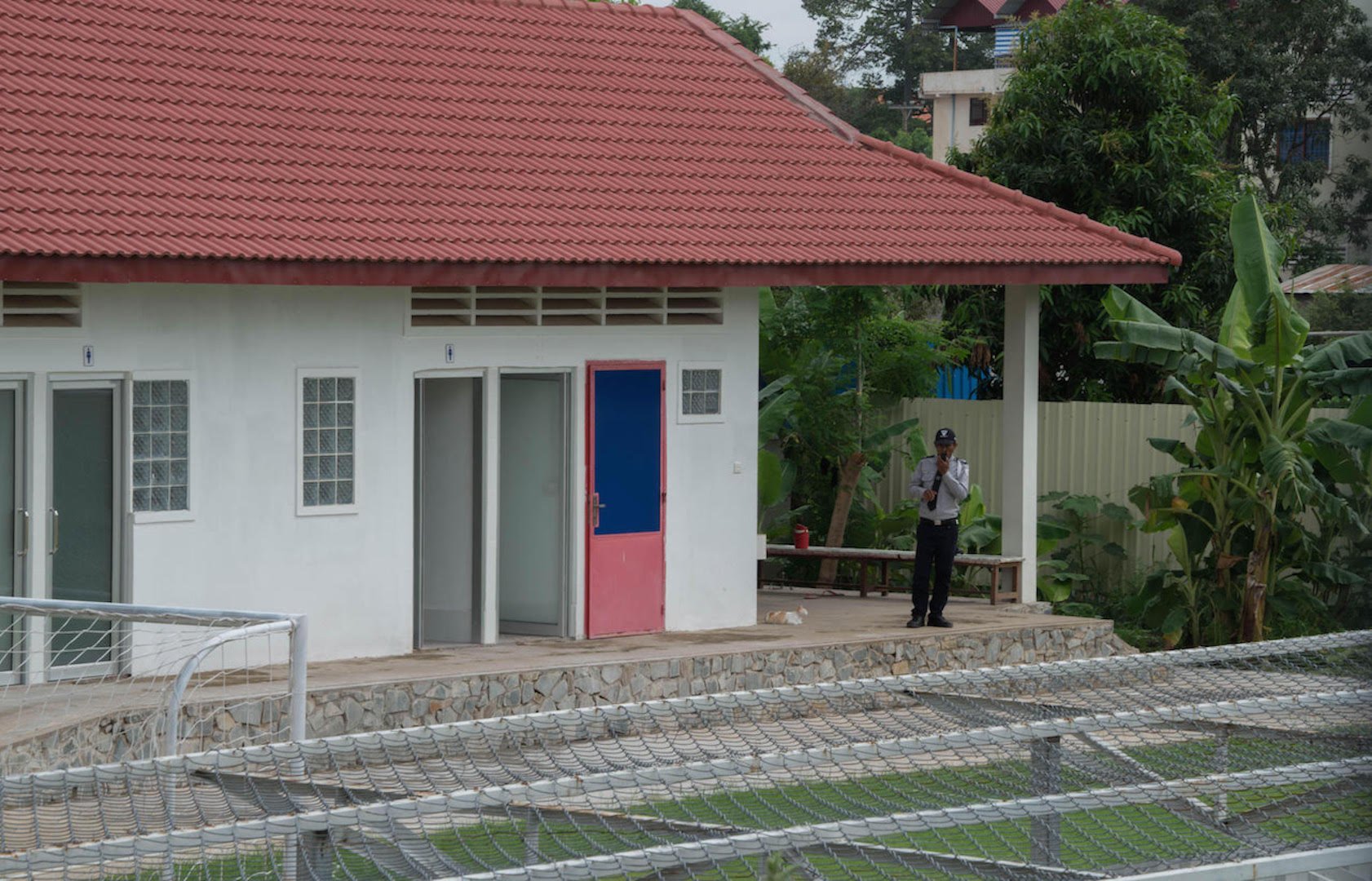 A villa in Phnom Penh pictured in September 2015 that was housing refugees resettled to Cambodia from an Australian-run centre in Nauru