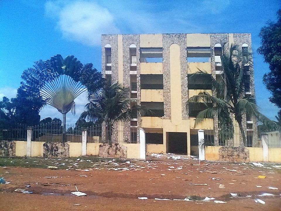 A building housing Muslim associations was ransacked and damaged during recent clashes in the capital of the Central African Republic