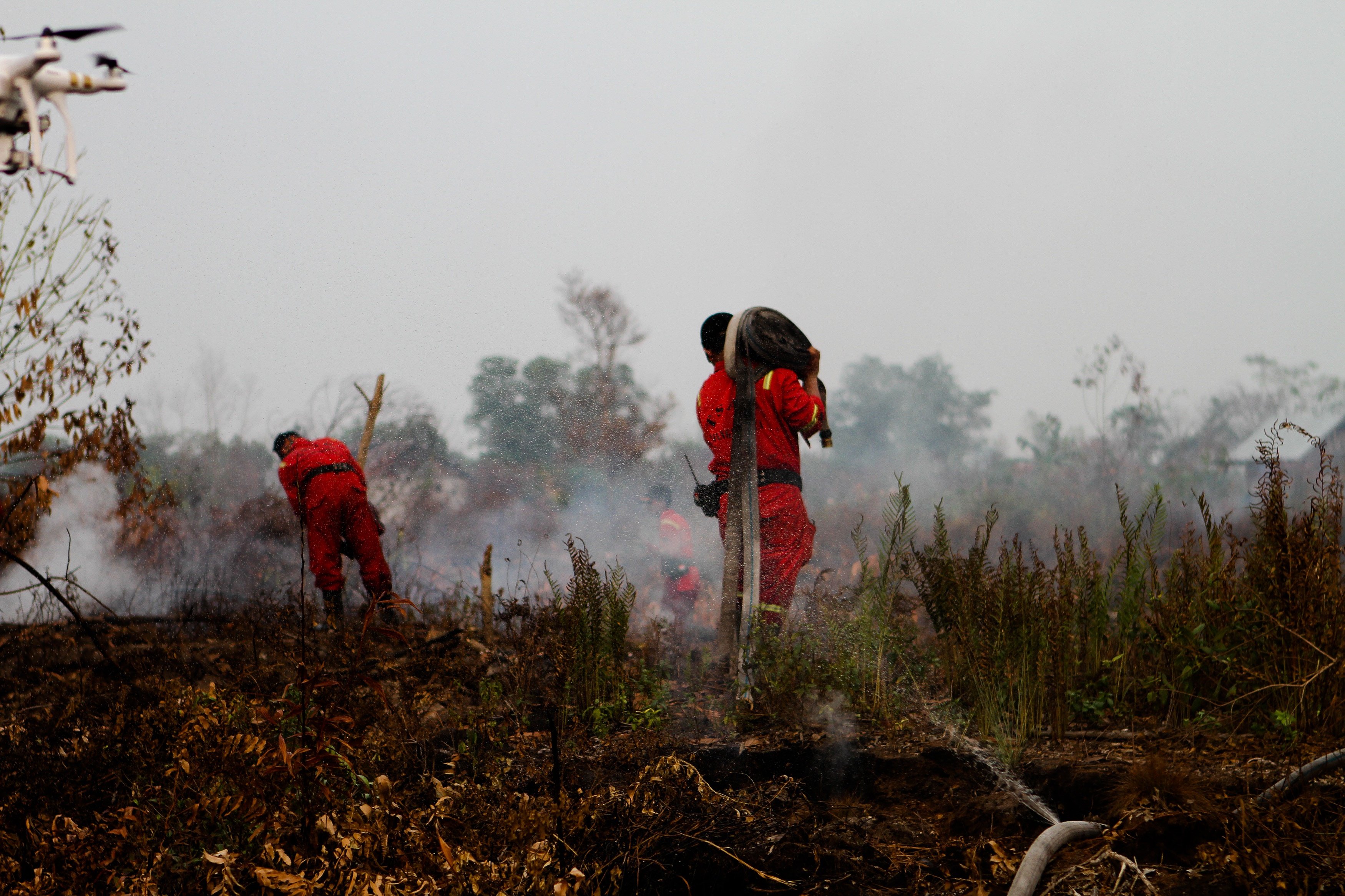 Palangkaraya, Indonesia aftermath of forest fires