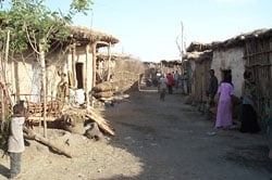 [Ethiopia] A main street in the Afar capital Asaita