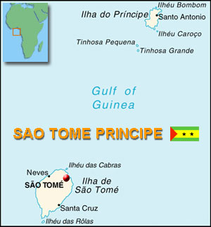 Map of Sao Tome & Principe