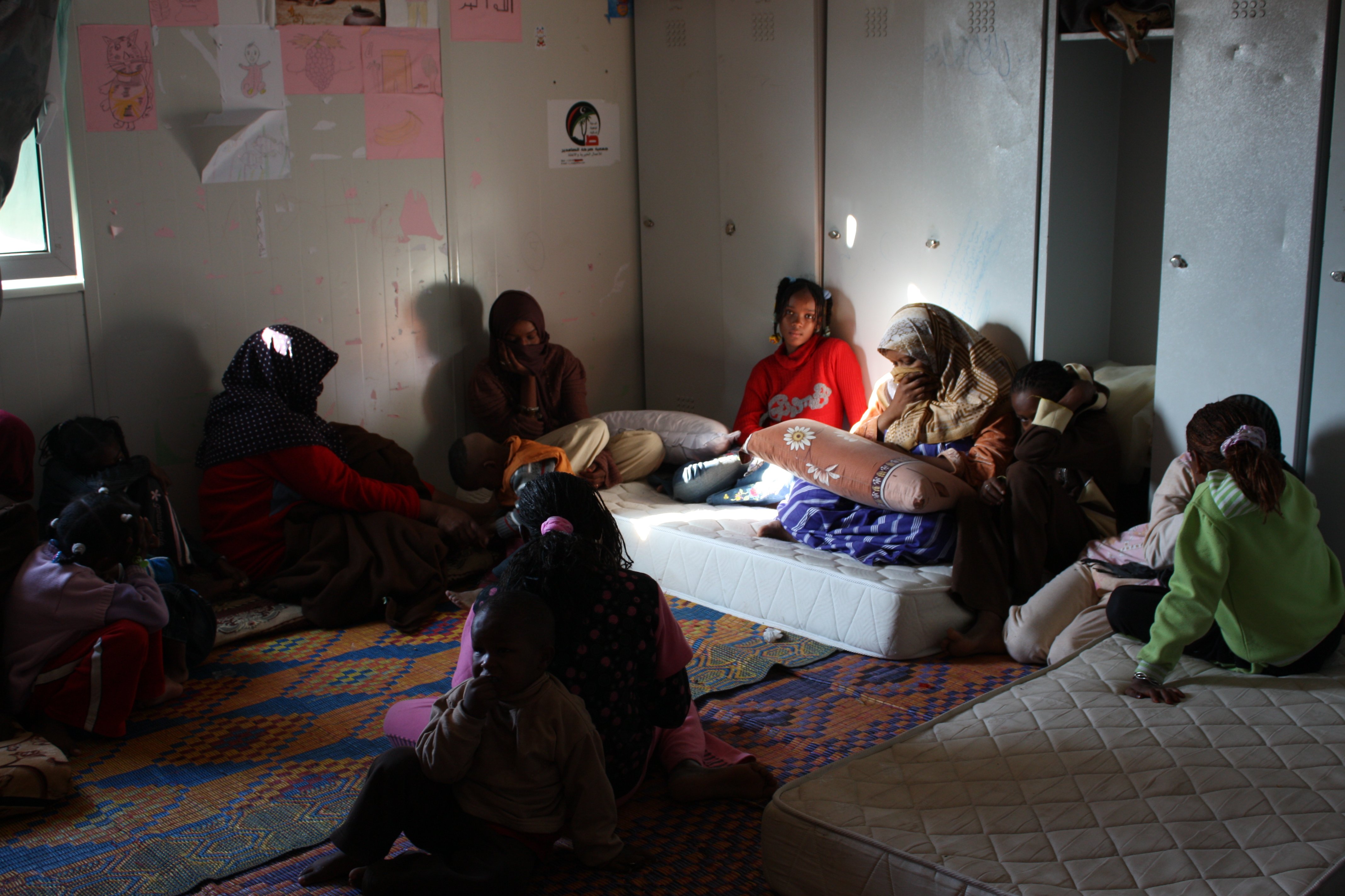 Tawergha women and children Women and children in room