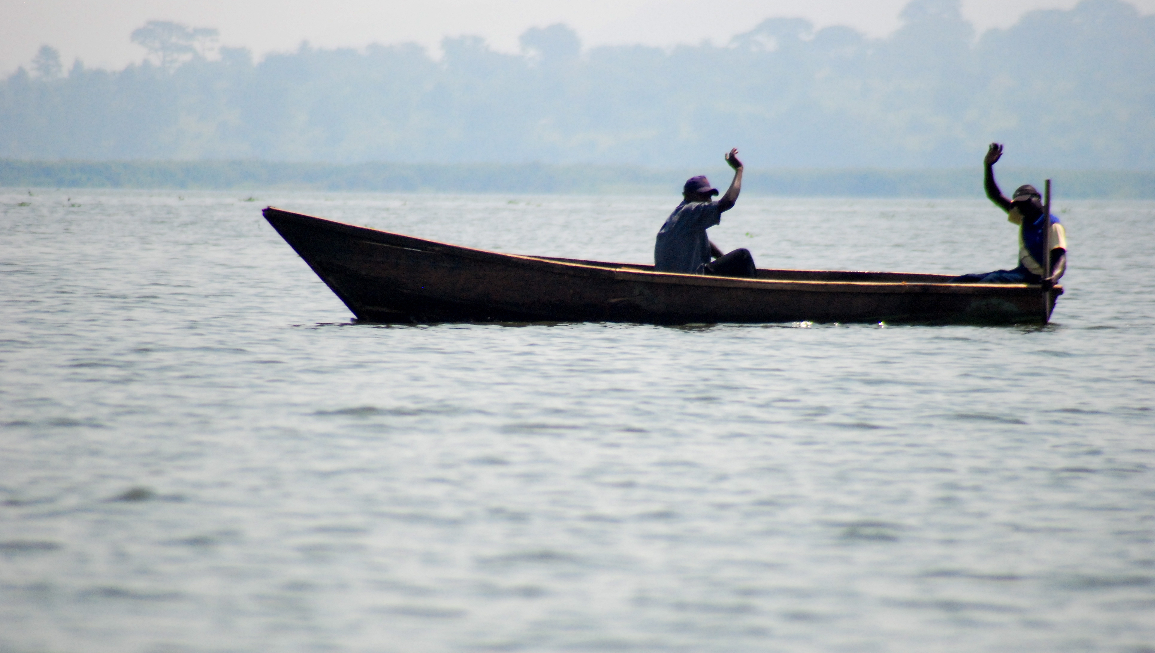 Fishermen on Lake Victoria Fishermen on Lake Victoria