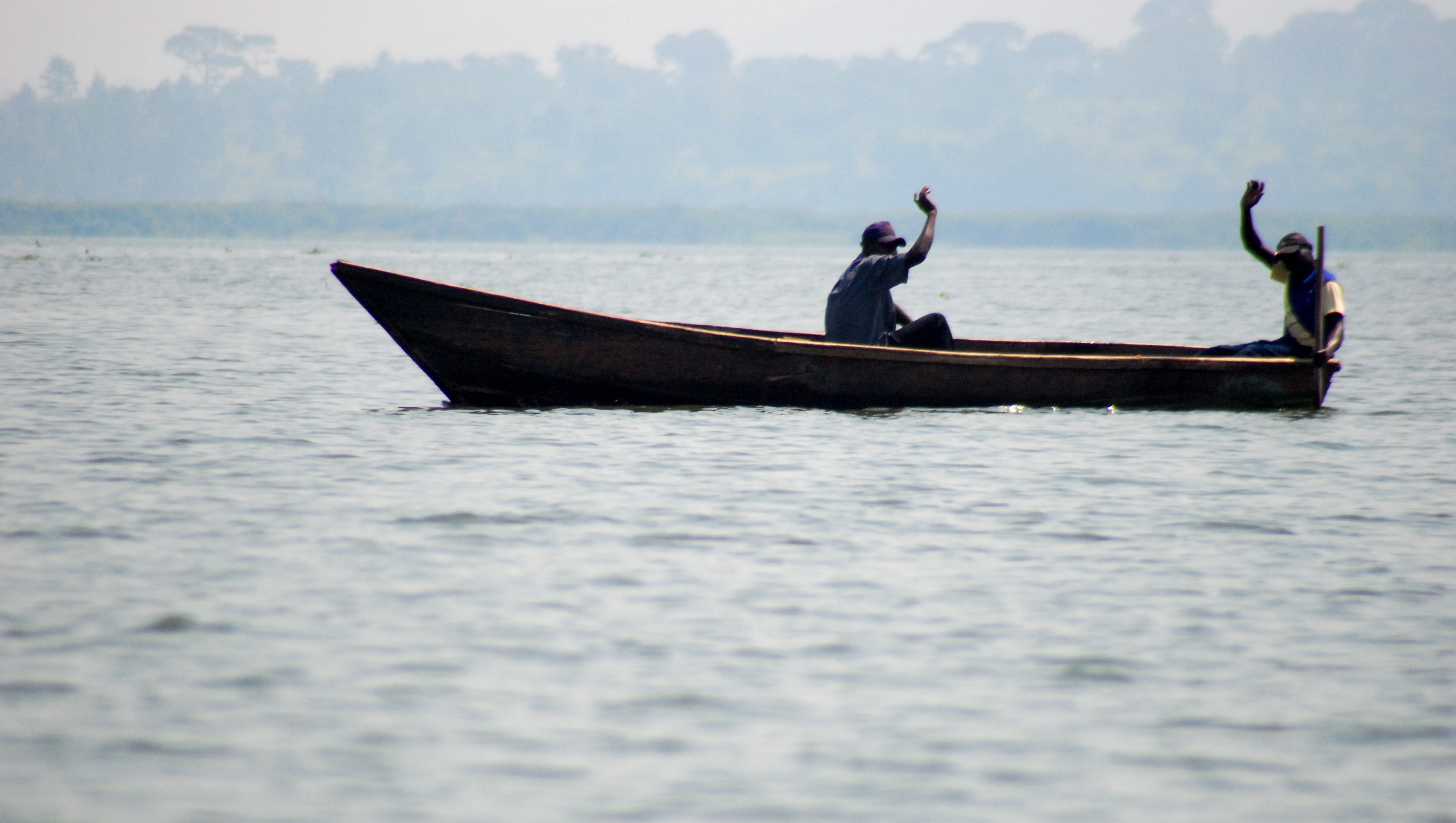 Fishermen on Lake Victoria