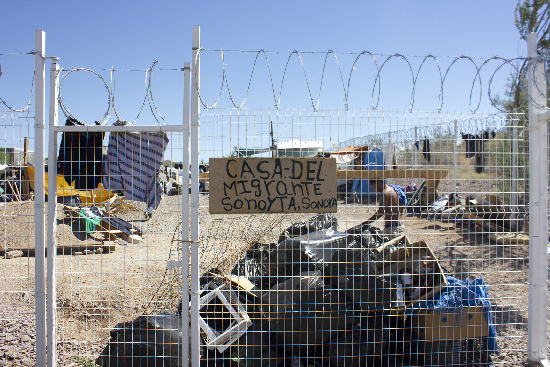 Migrant shelter in Sonoyta, Mexico.