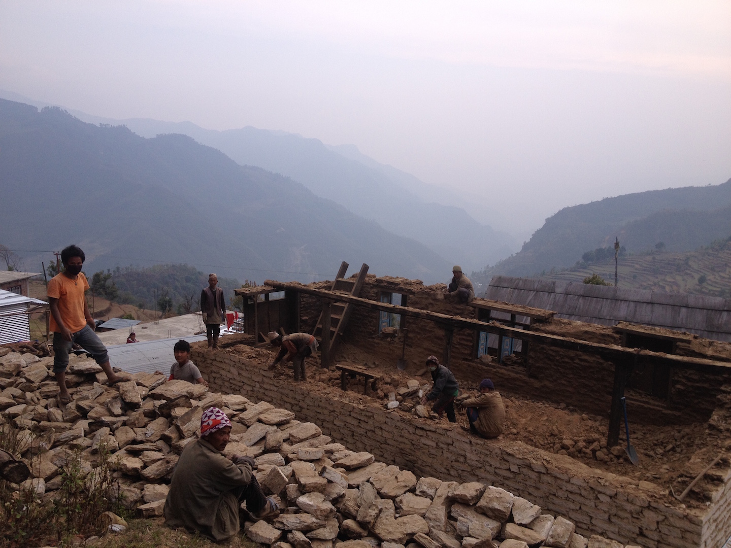 Rebuilding a home in Nepal