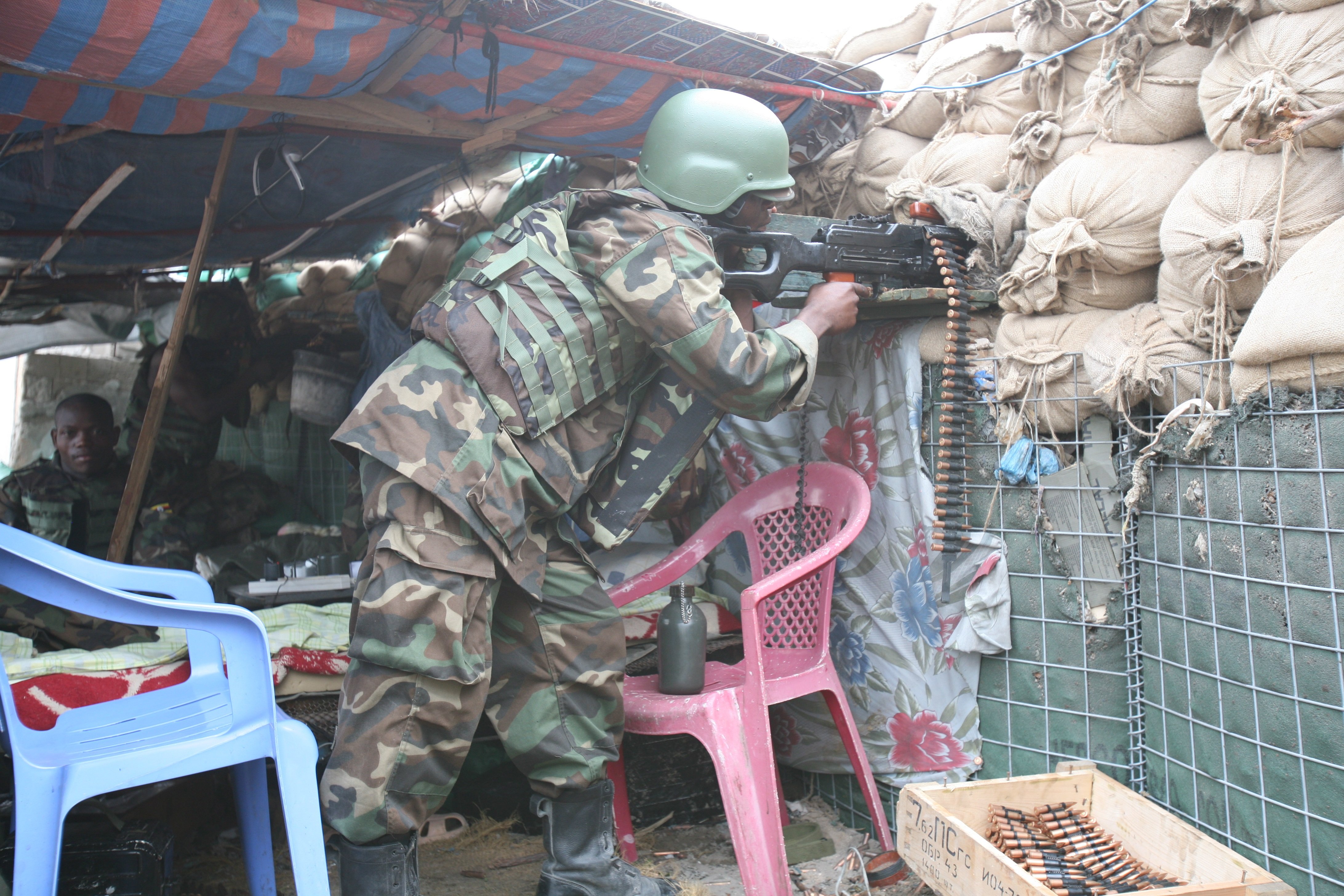 Ugandan AMISOM soldiers Ugandan AMISOM soldiers