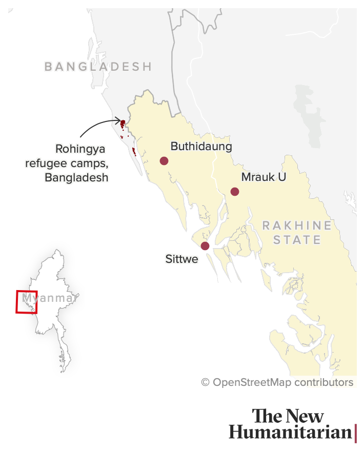 myanmar rakhine briefing map small.png The New Humanitarian