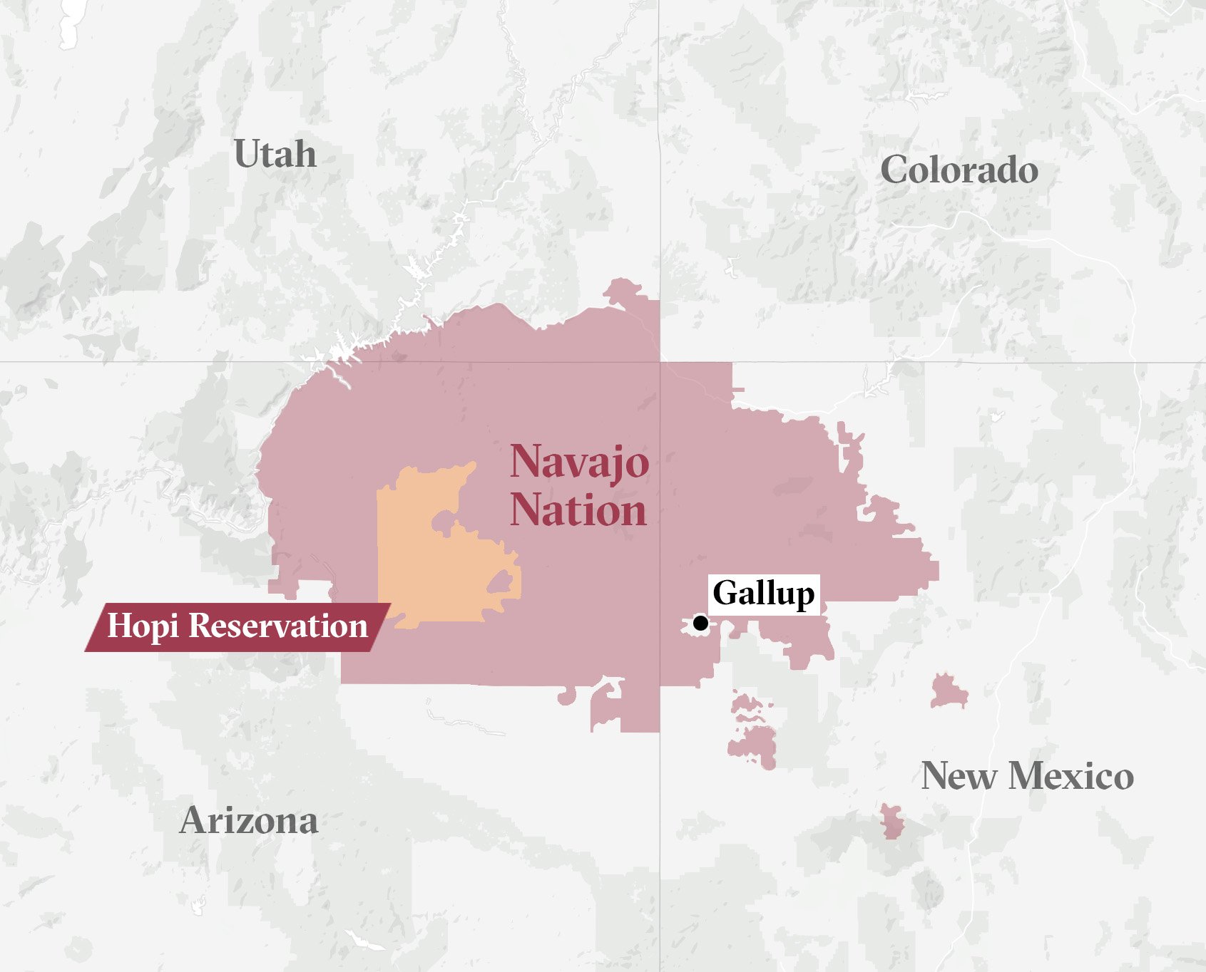 navajo tribe map