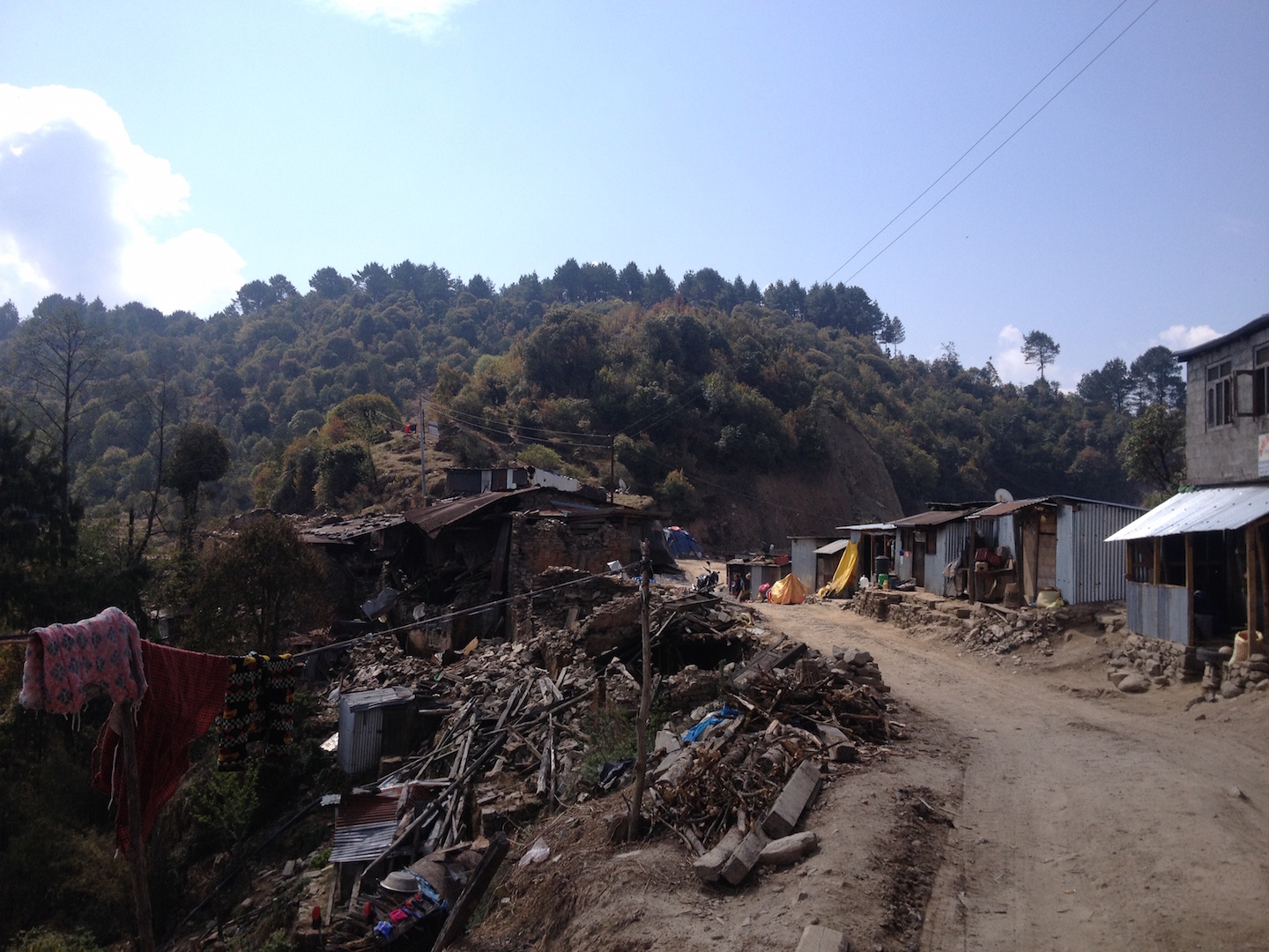 Rubble from Nepal's earthquake