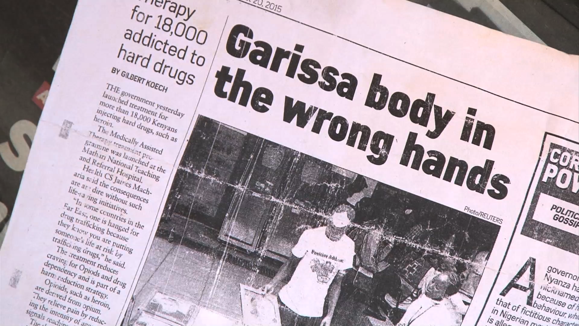 Garissa University student's body missing Student body missing
