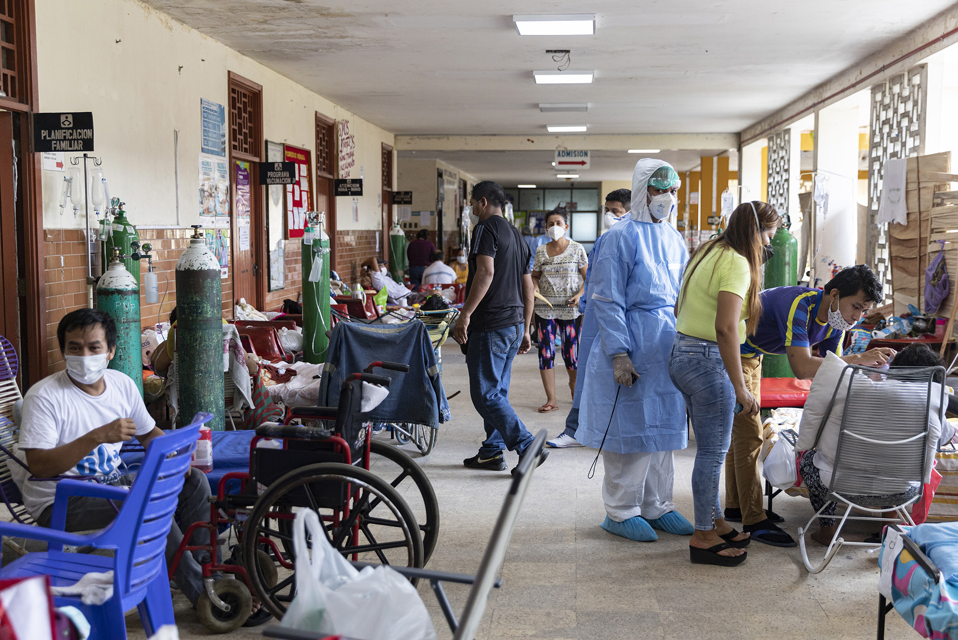 Patients in the Loreto Regional Hospital