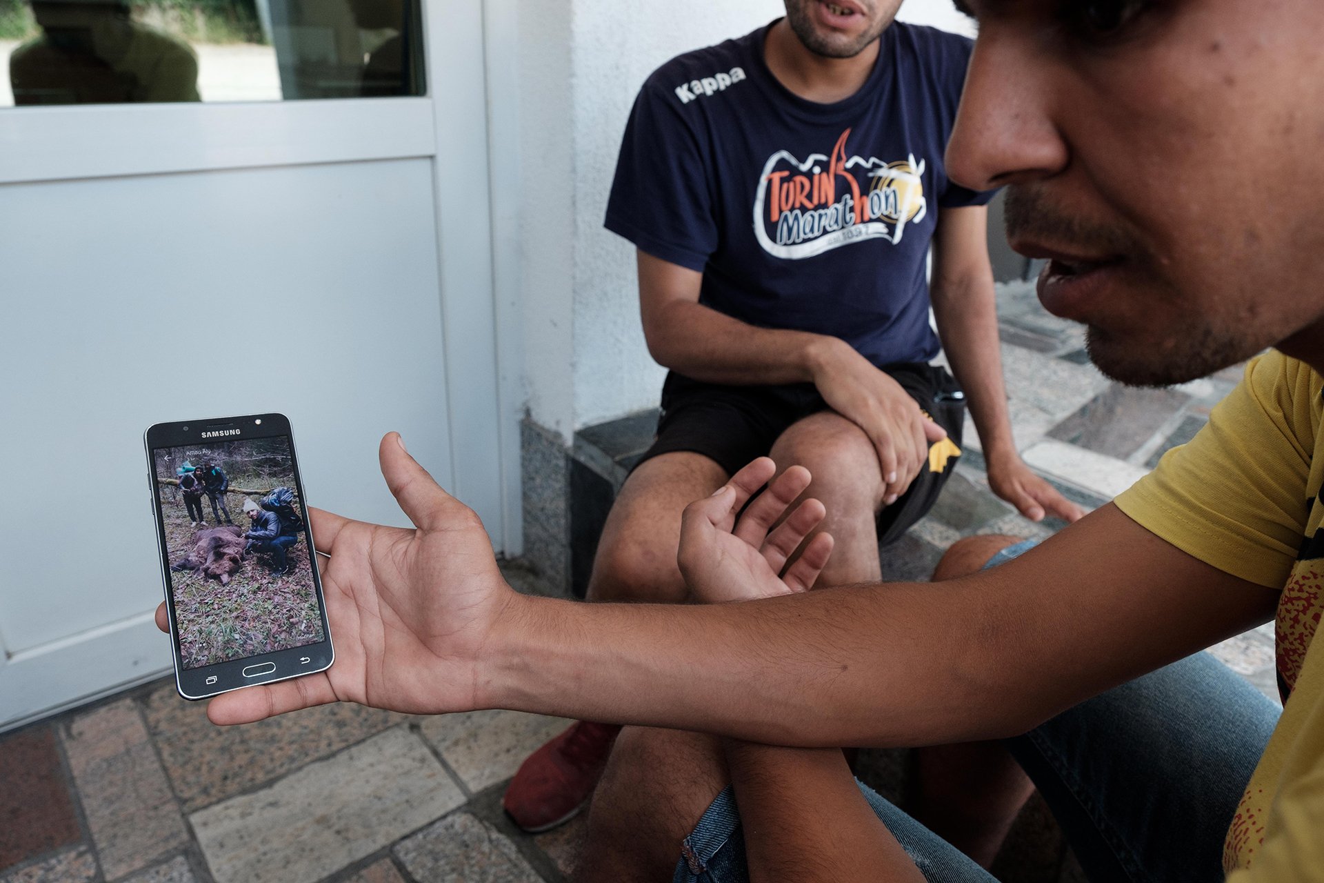 Photo of Algerian migrant in Bosnia