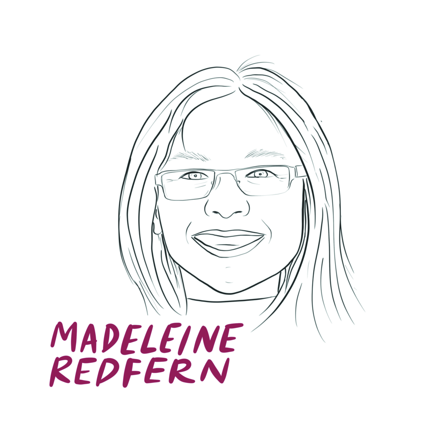 Illustrated headshot of Madeleine Redfern