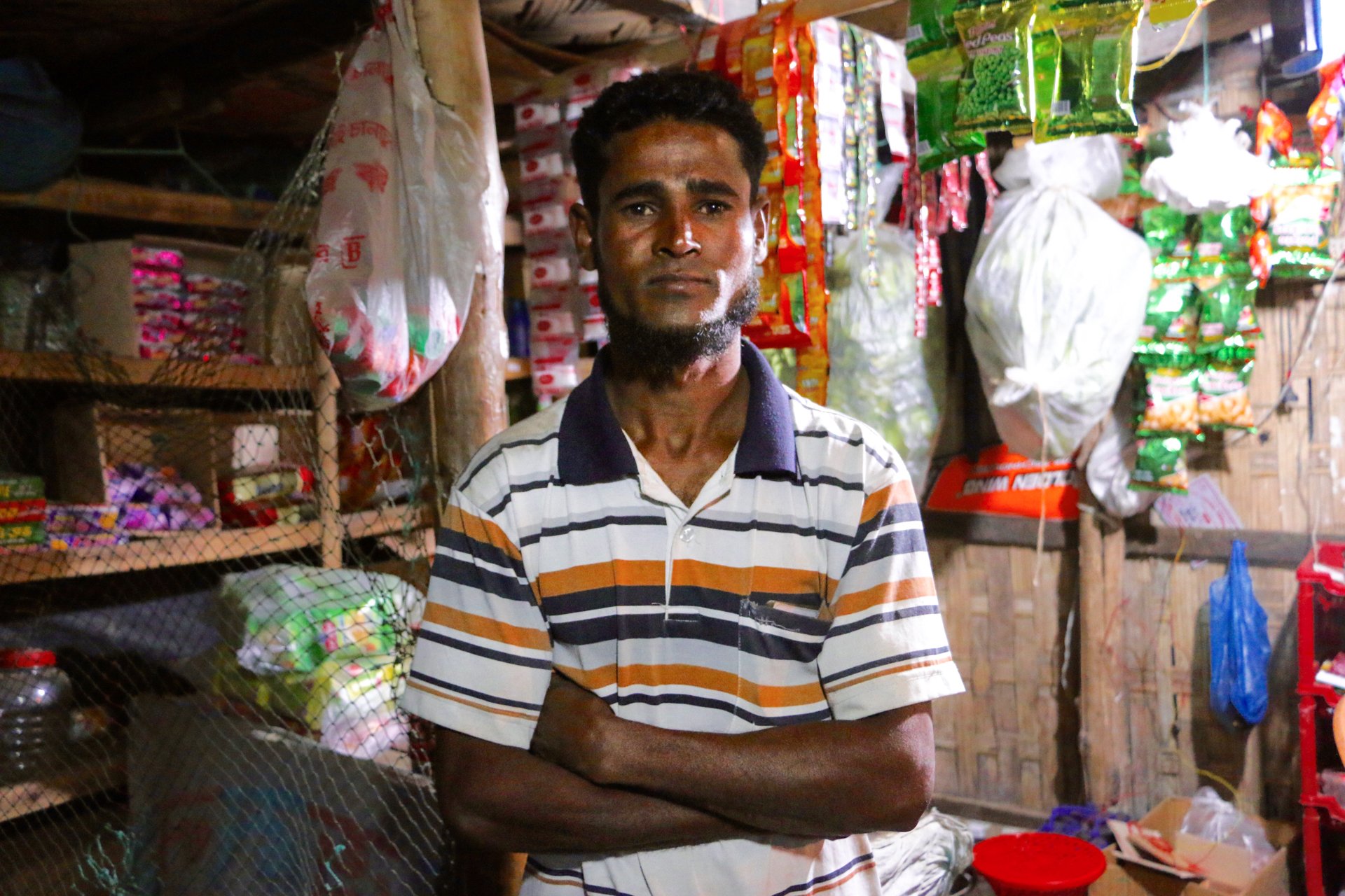 Hashim Ullah, 30, lost all his important papers when he fled Myanmar. His only ID is a refugee card issued in Bangladesh. It grants him little in the way of rights, but allows him to eat: “Without this card, I can’t get food rations,” he says.