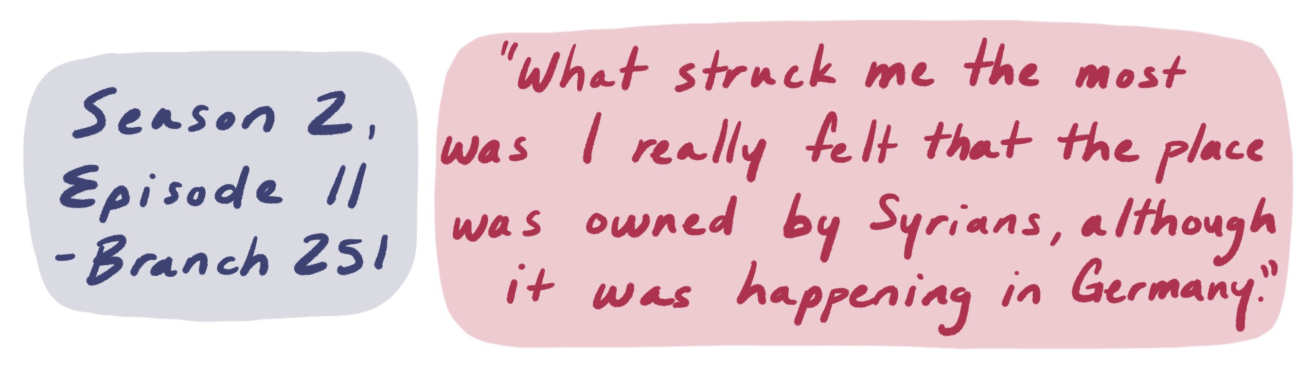 “What struck me the most was I really felt that the place was owned by Syrians, although it was happening in Germany."