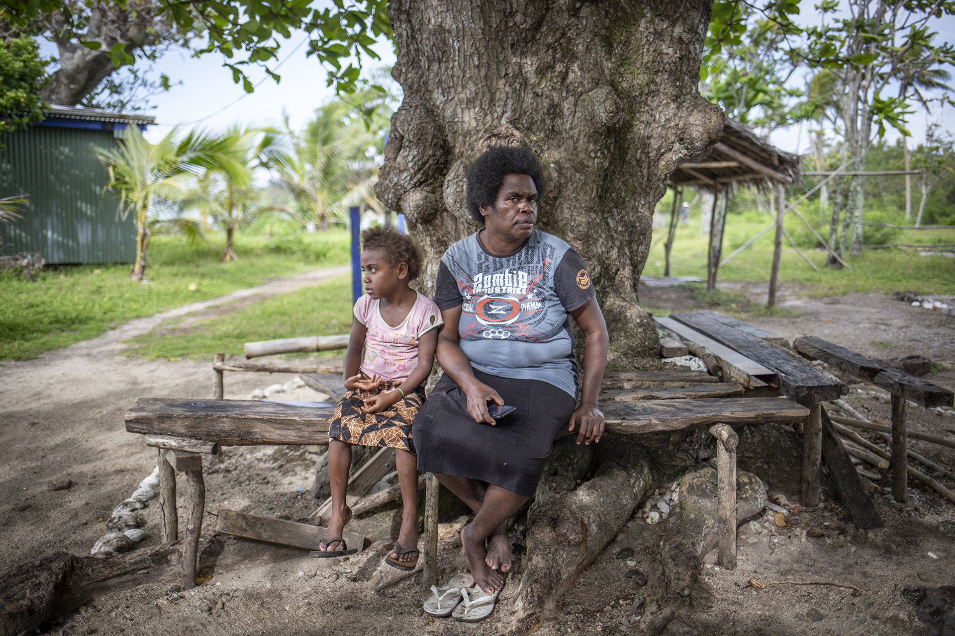 A photo of Salome Kalo, who tries to help her village share resources to avoid conflict