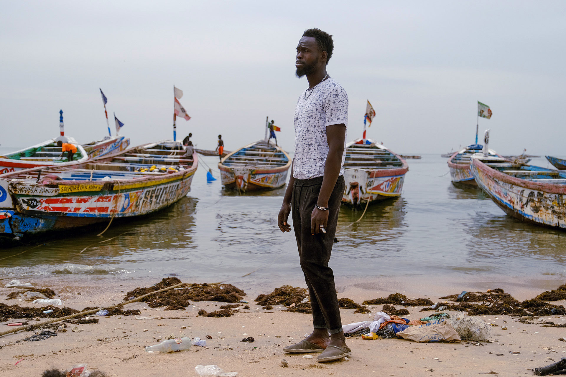 A photo of 36-year-old Abdou Diakate, who is a part of a worrying surge of men and women risking their lives on the dangerous voyage from Senegal to the Canary Islands