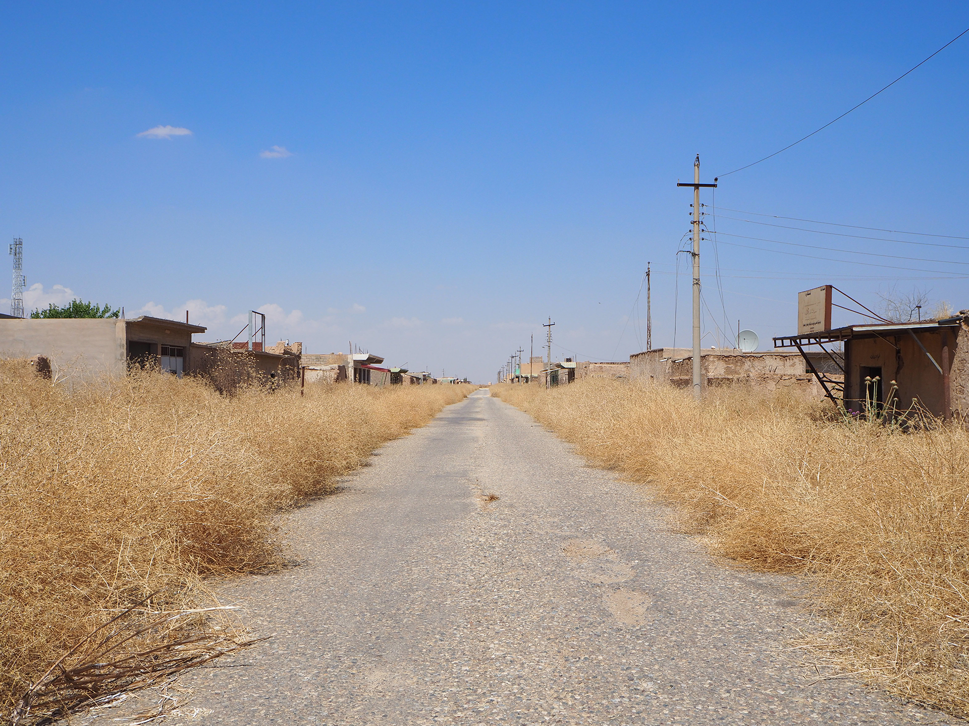 Photo of a deserted Yazidi village