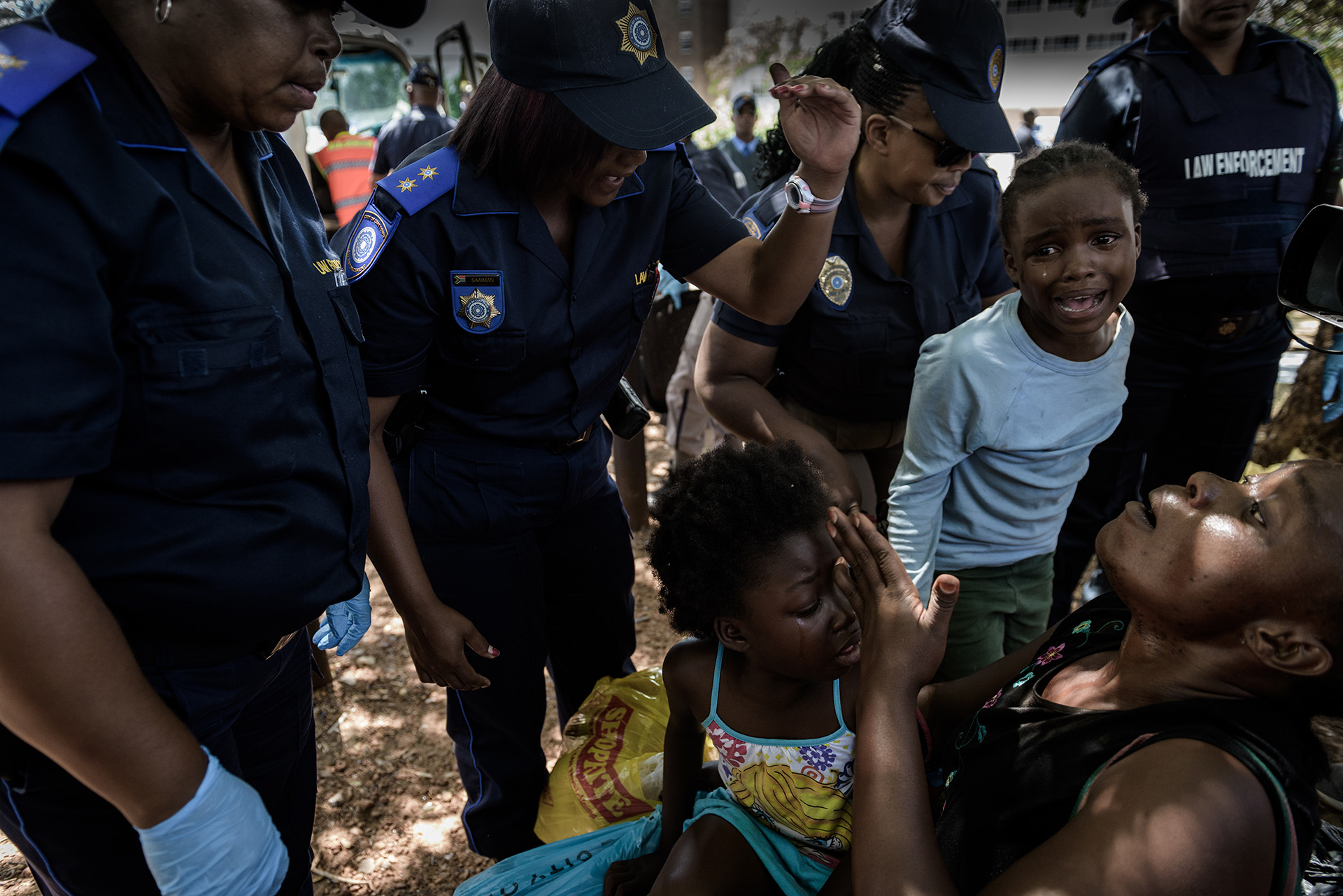 Image of police seizing belongings