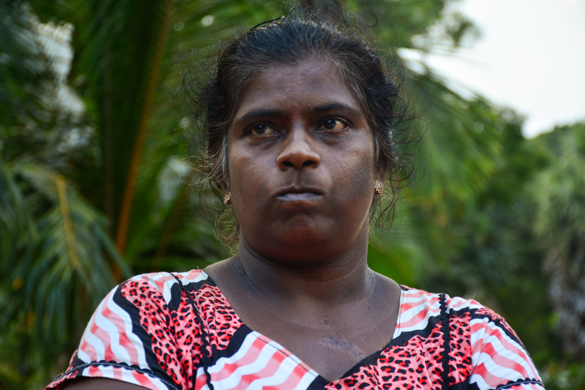 Portrait of a woman in Sri Lanka