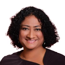 A headshot of Meera Selva.