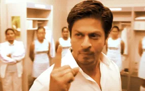 Stylised screengrab of the movie Chak De! India (Let’s Go! India) by Yash Raj Films